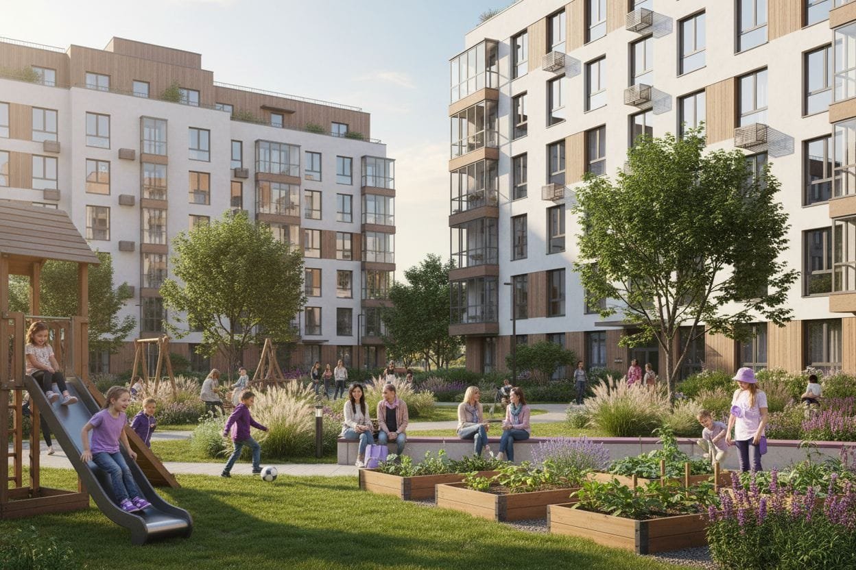 жилой комплекс общая территория