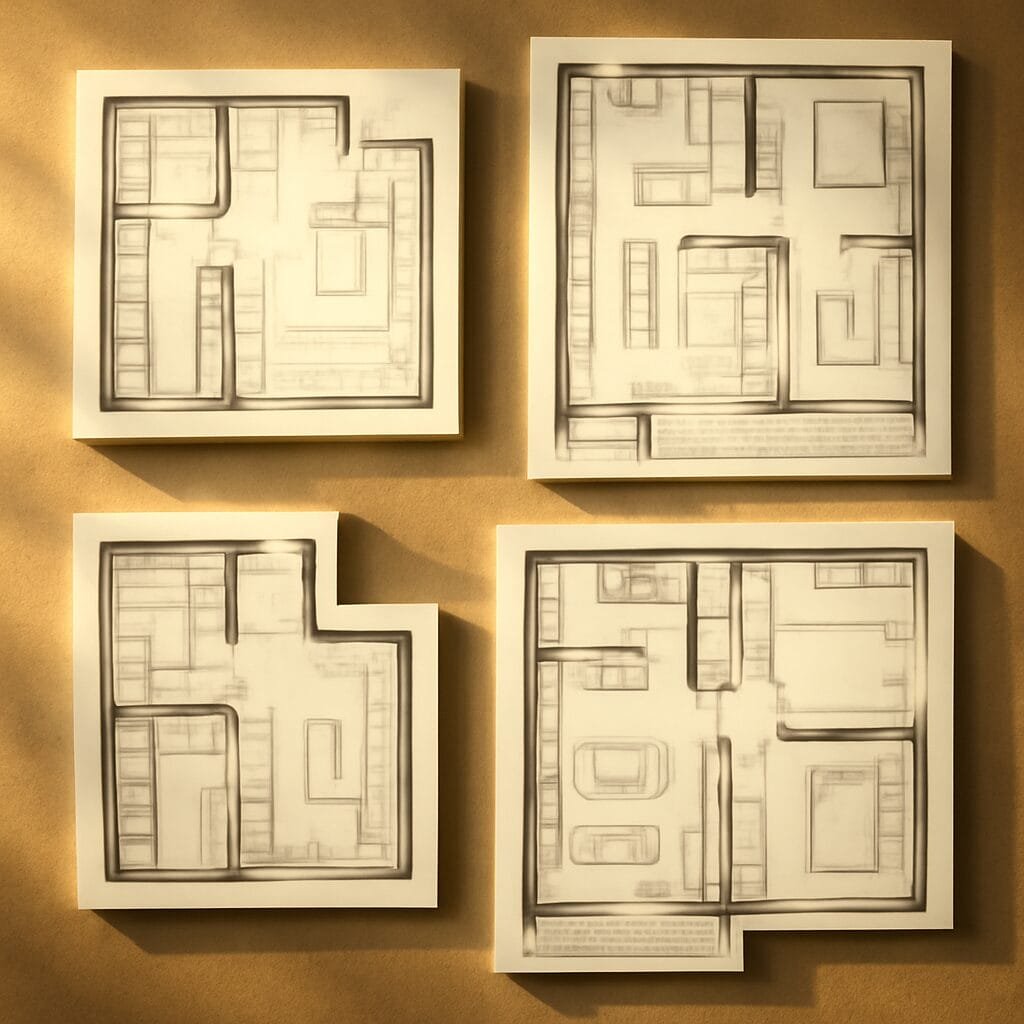 layout of modern apartments in Sunny Beach showcasing variety of options