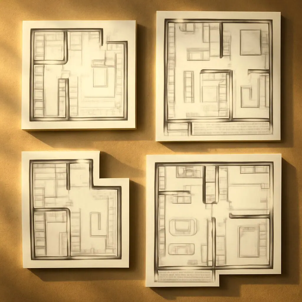 layout of modern apartments in Sunny Beach showcasing variety of options