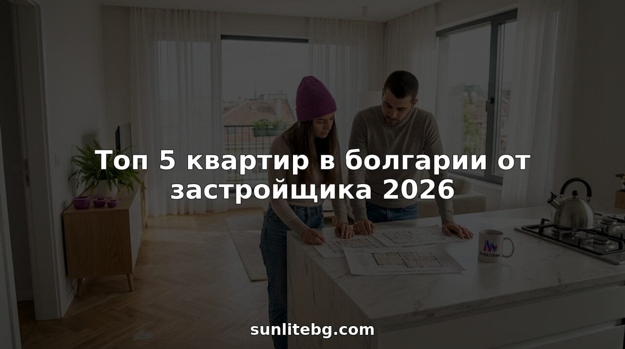 Супруги обсуждают планировку своей новой квартиры в Болгарии.